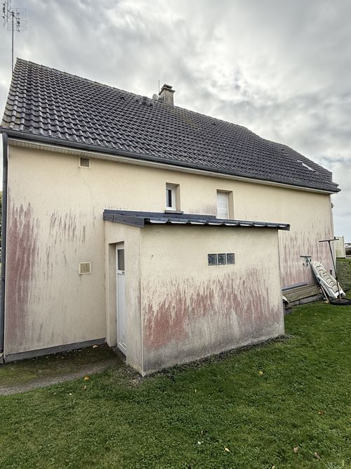 Avant nettoyage de façade par drone